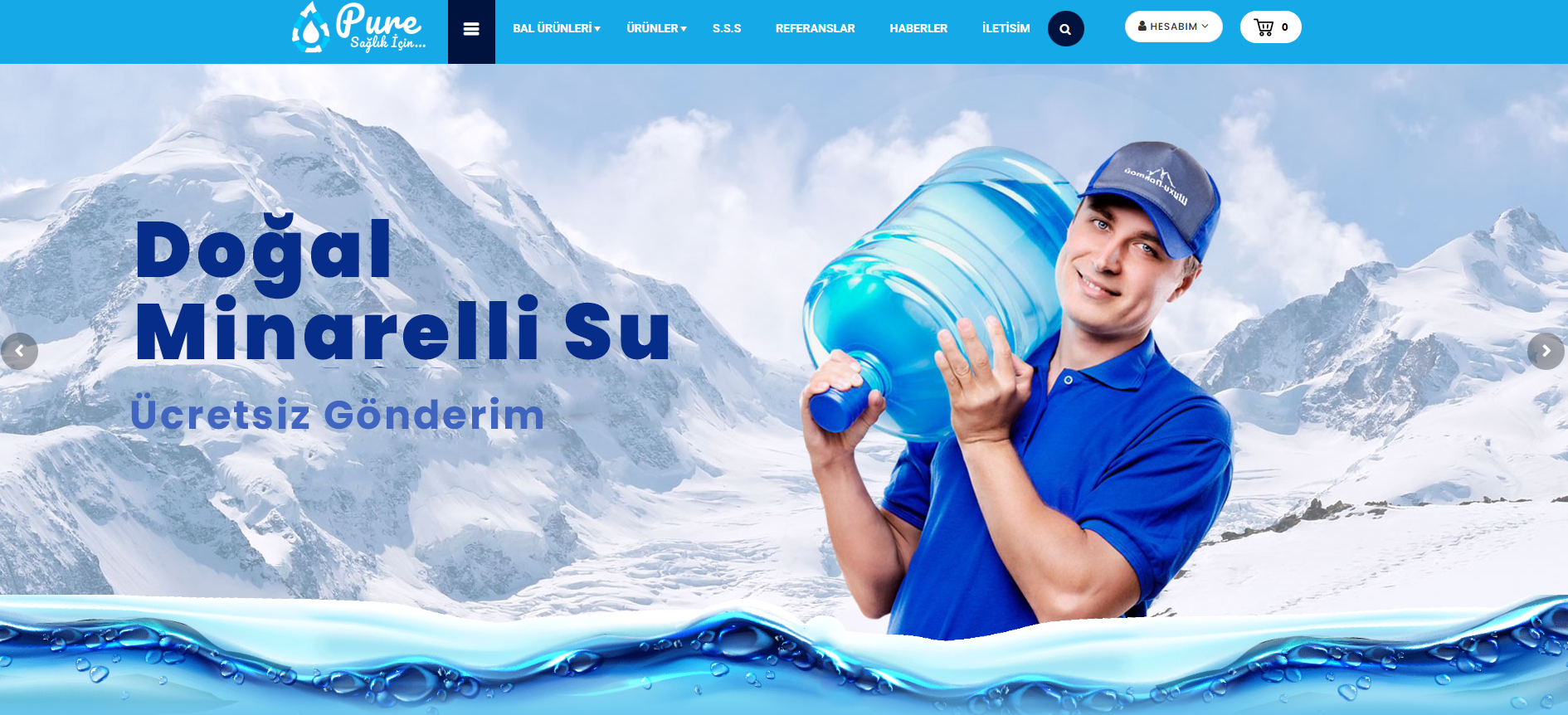 Pure v5.0 – Water Dealer & Purification Devices E-Commerce Package