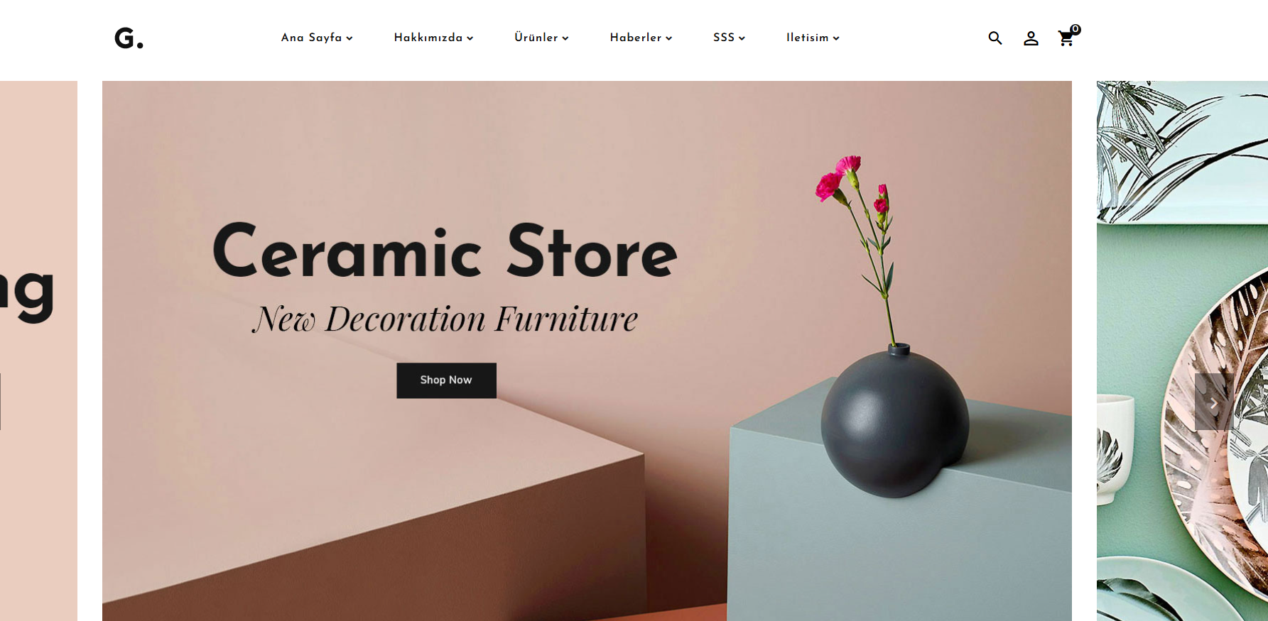 E-Ticaret Ev Dekorasyon Paketi Ceremic v5.0