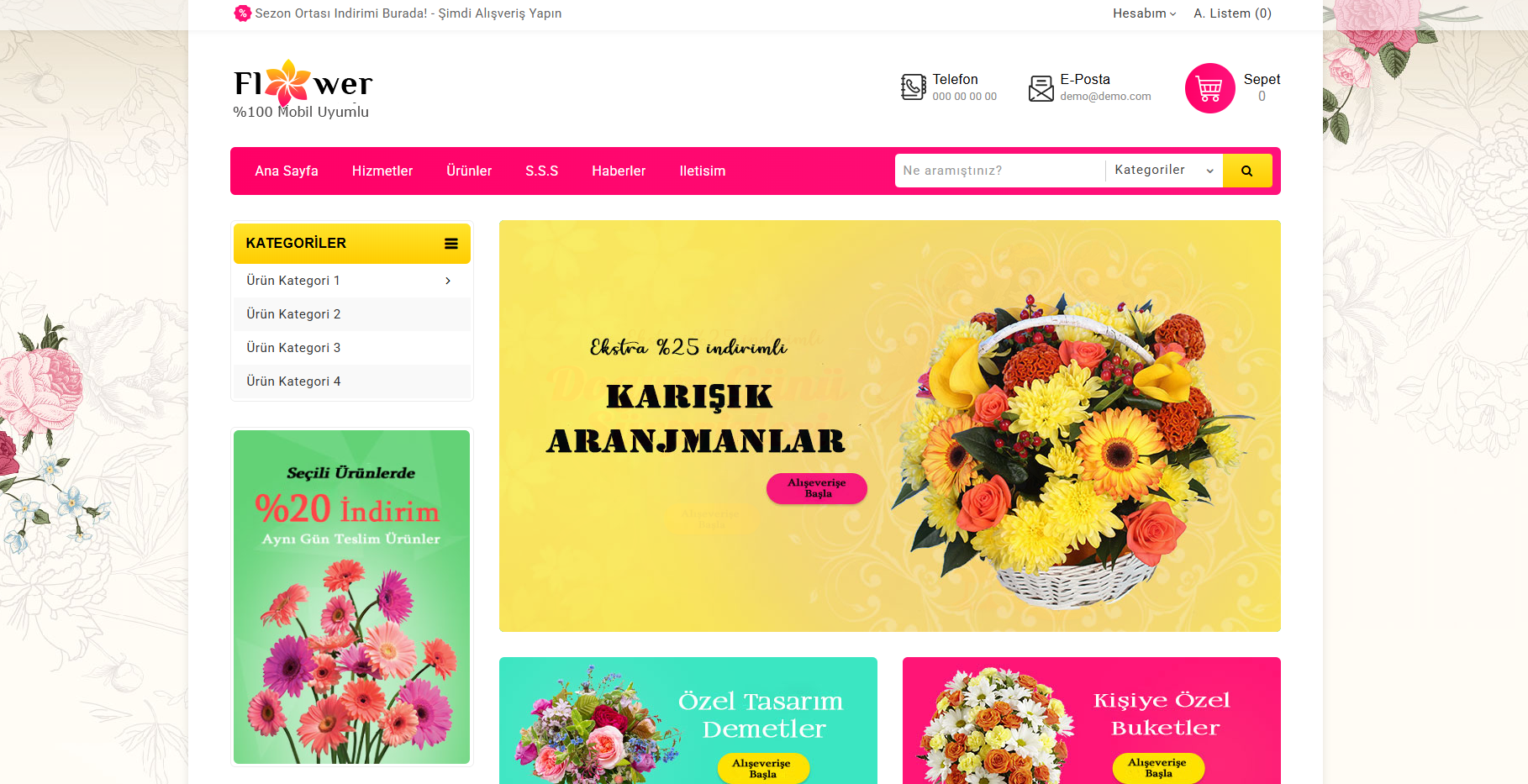 Florist Web Package Rose v5.0