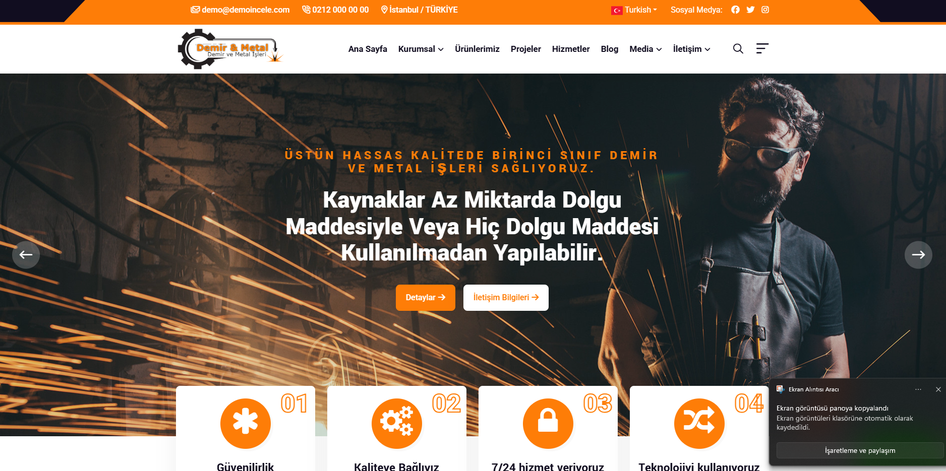 Smithy – Blacksmith & Metalworks Company Web Package