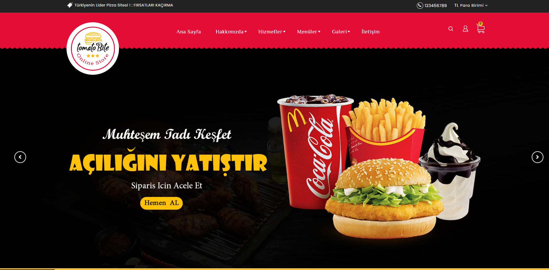 E-Commerce Package Fast Food Tomato v4.0