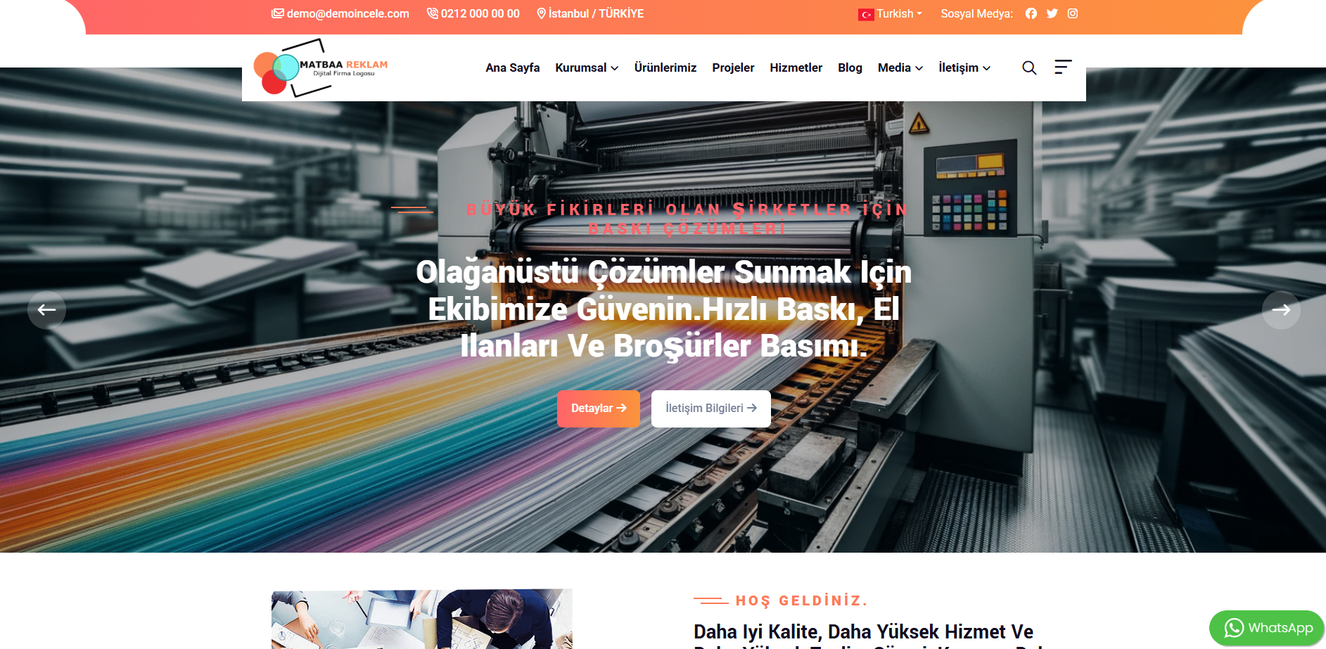 Printex – Printing & Advertising Company Web Package