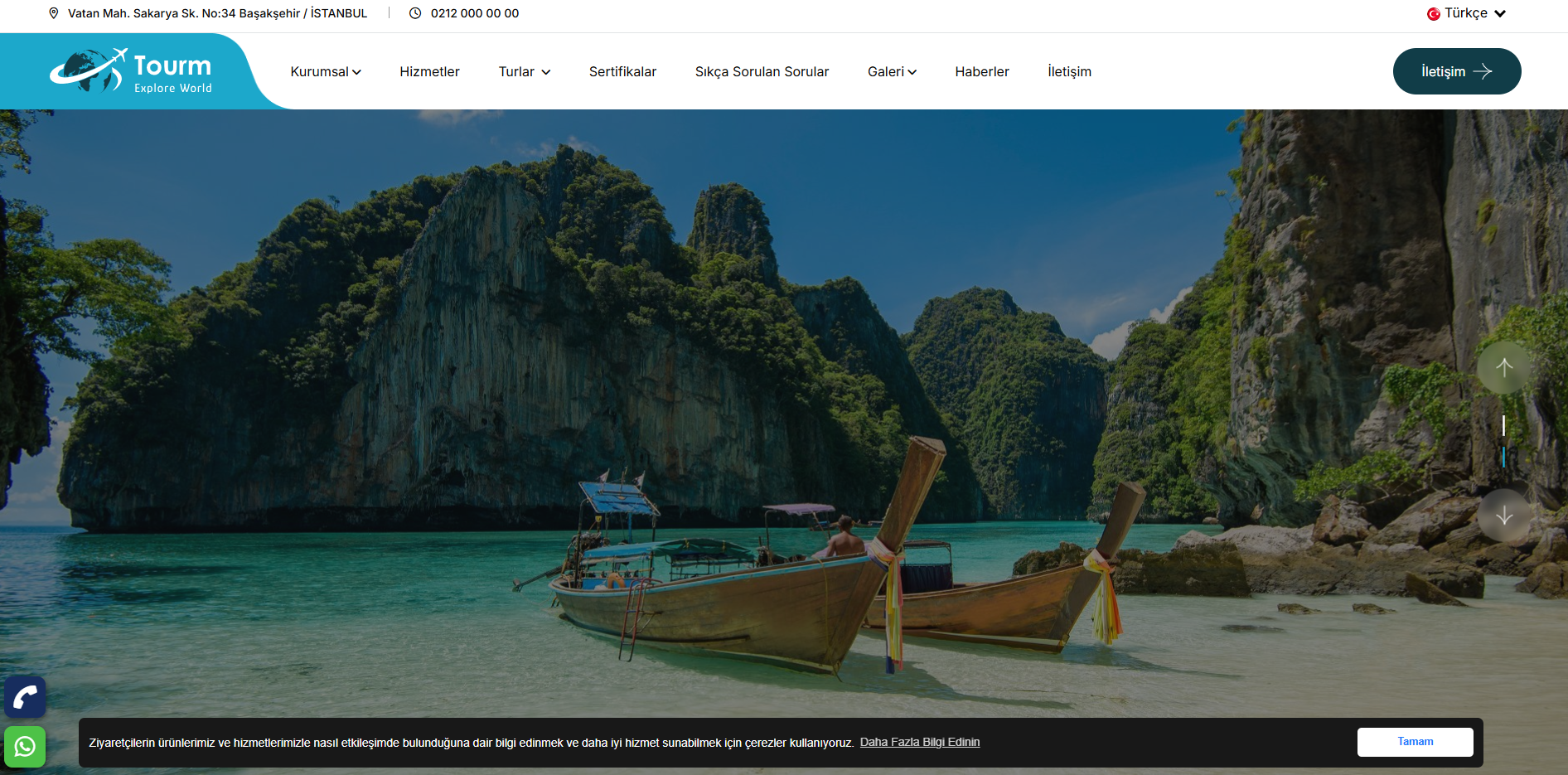 Tur - Gezi Firma Web Sitesi Paketi Journey