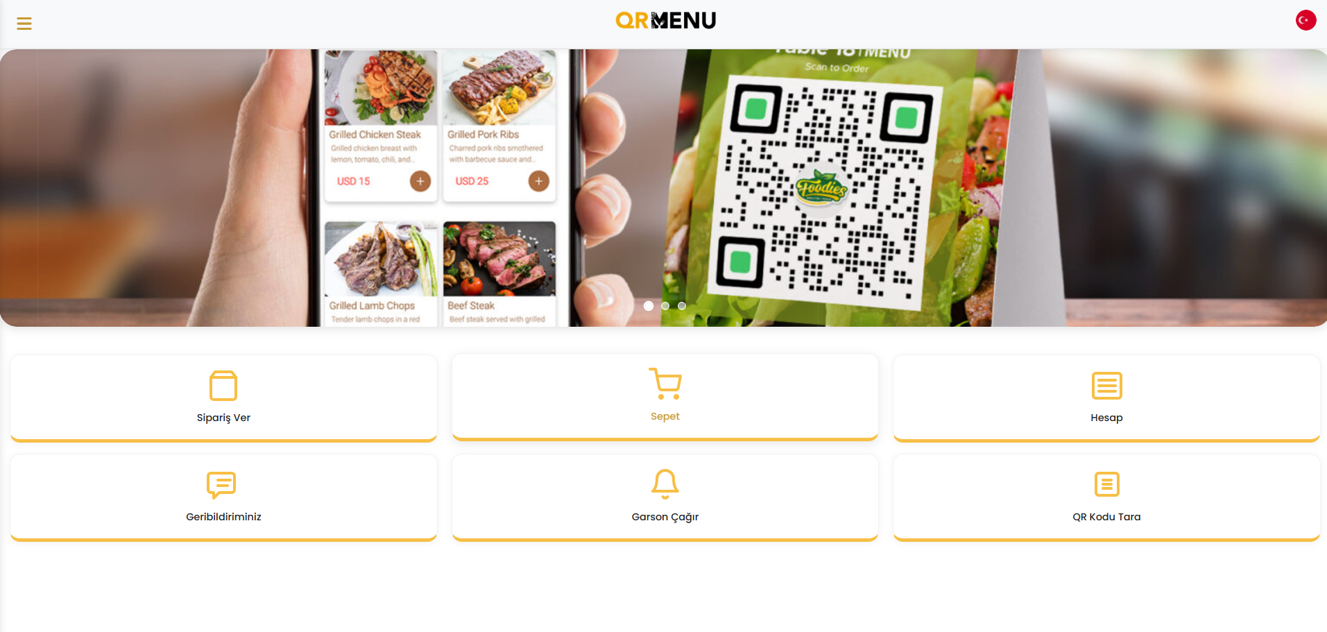 Pro – QR Restaurant Menu & Ordering Web Package   