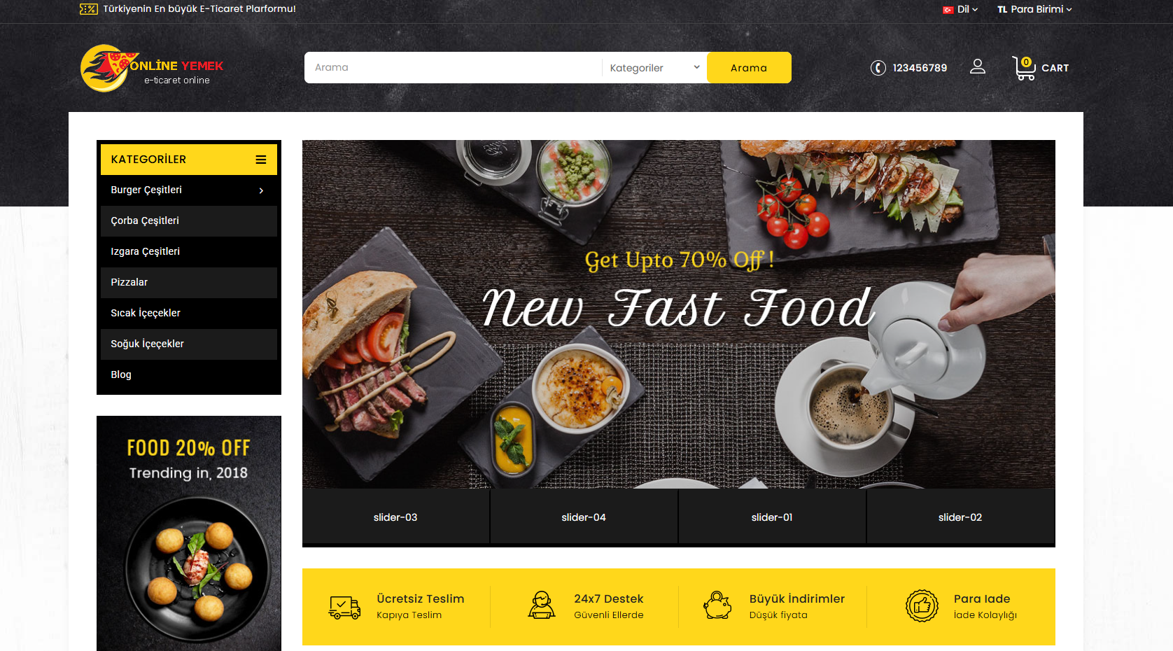 Gely v5.0 – Online Food E-Commerce Package     