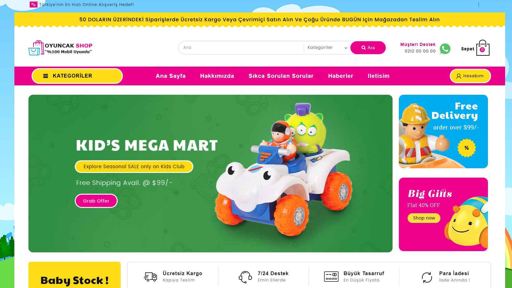 E-Ticaret Oyuncak Paketi Gifts v5.0