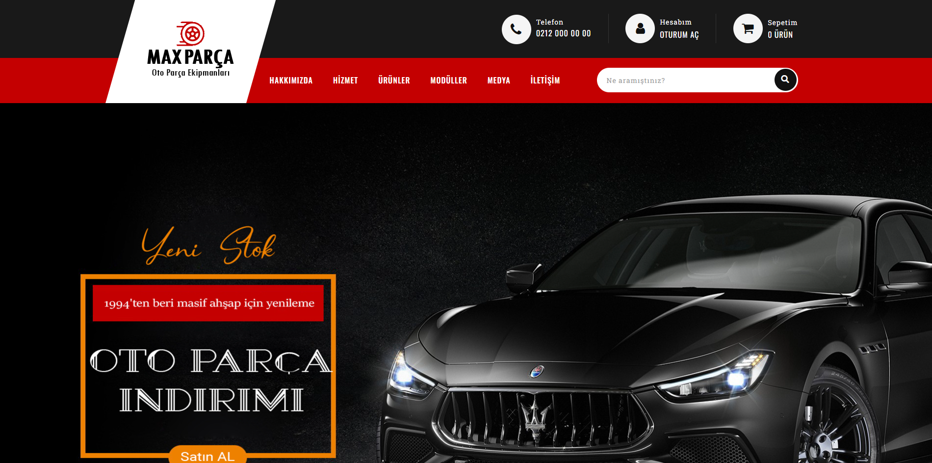 Otomotiv v4.5 – Corporate Automotive E-Commerce Package