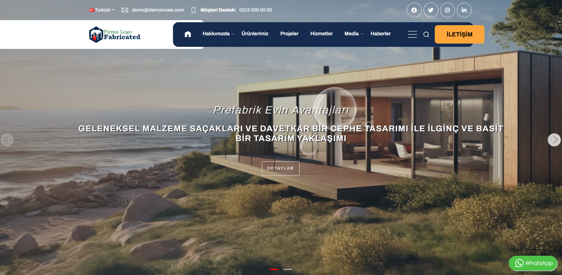 Fabricated v6.0 – Prefabricated Construction Company Website