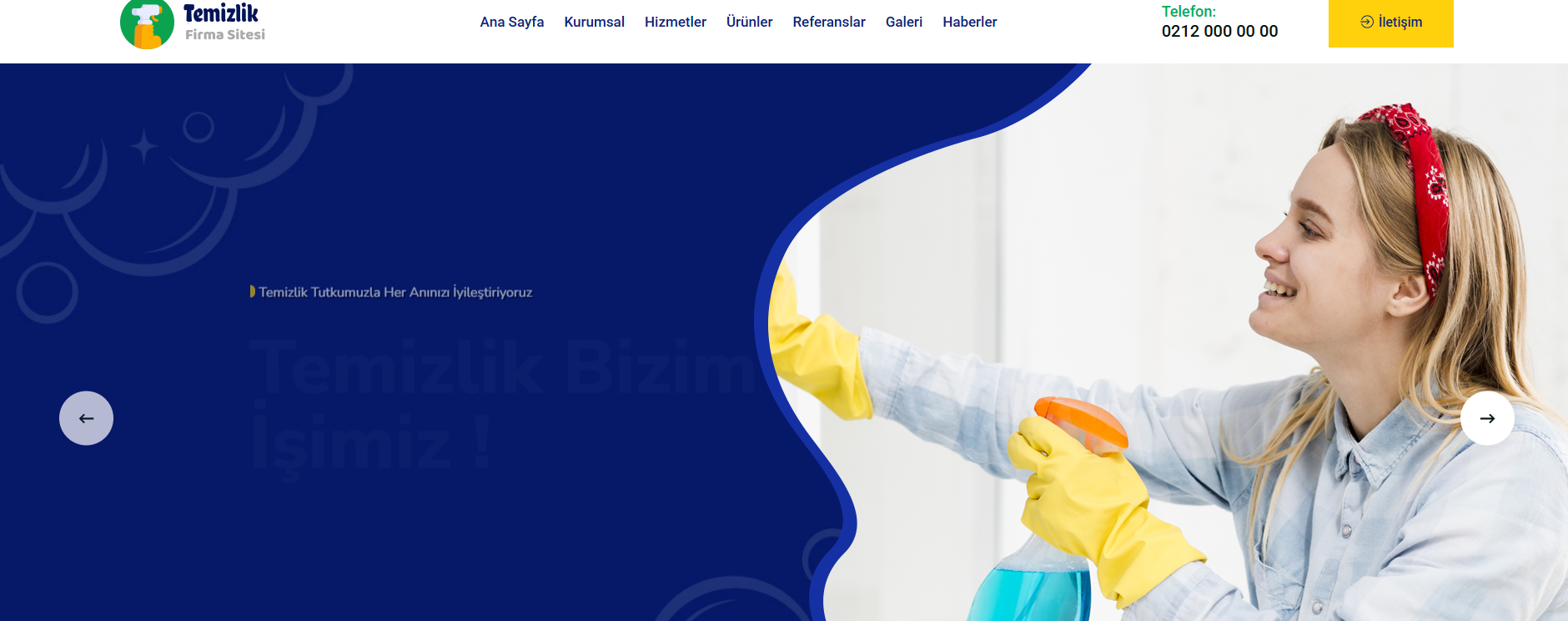 Halı Yıkama - Temizlik Web Sitesi Teppic