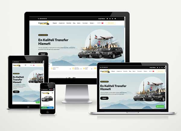 Vip Transfer Web Sitesi Paketi BlackAirport